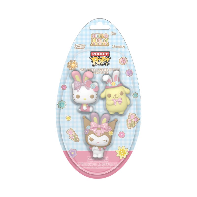 Hello Kitty Pocket POP! Vinyl Figuren Easter Egg 3-Pack HK 4 cm