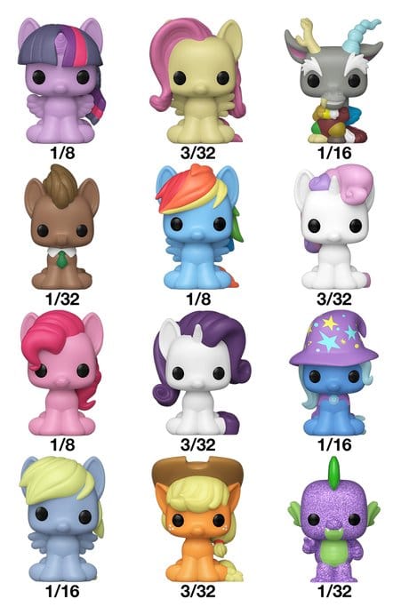 Mein kleines Pony Bitty POP! Single Vinyl Figuren Display (32) PDQ 2,5 cm