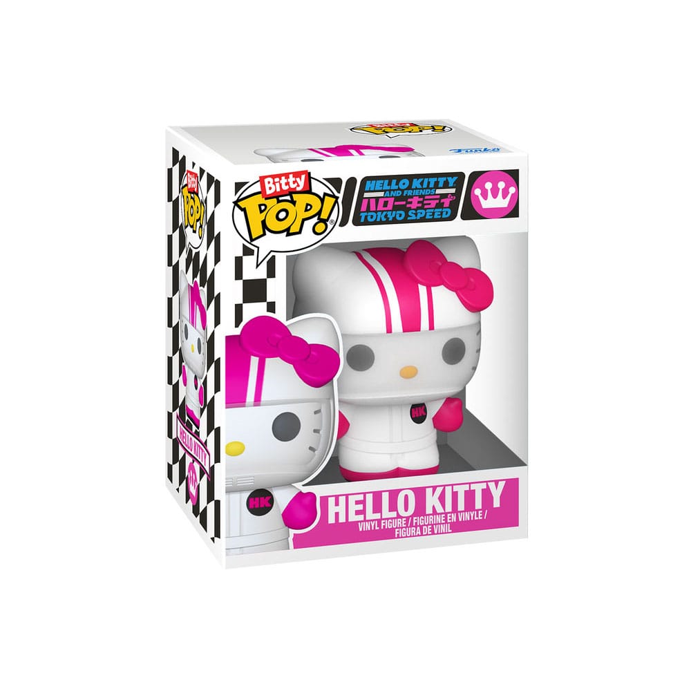 Sanrio Bitty POP! Ride Vinyl Figur Racecar w/HK 2,5 cm