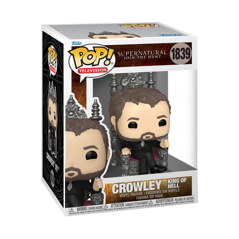 Supernatural POP! Premium Vinyl Figur CrowleyKoH 9 cm