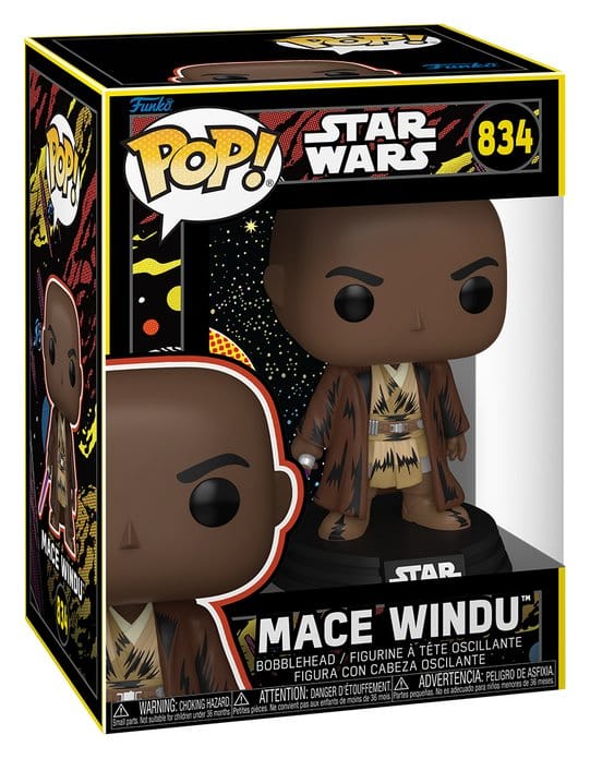 Star Wars: Mandalorian & Grogu POP! Vinyl Figur Mace Windu (Retro) 9 cm