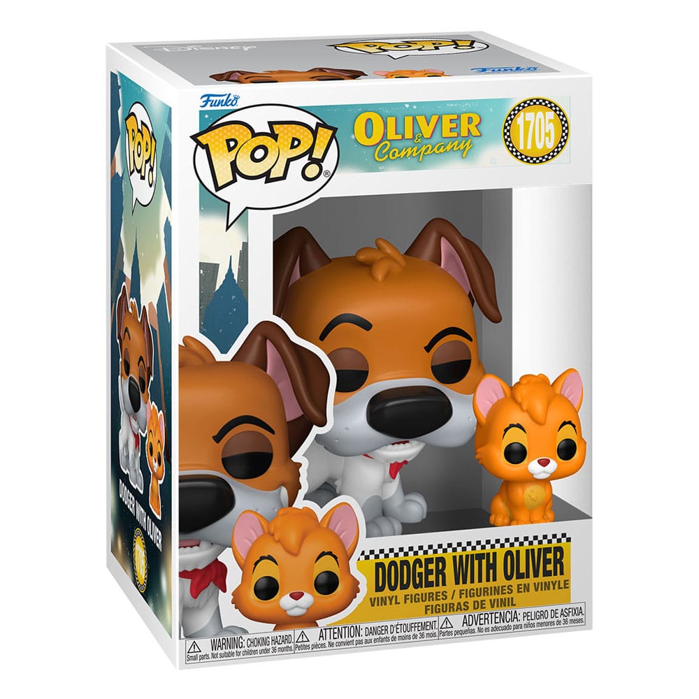 Oliver & Co. POP!&Buddy Movies Vinyl Figuren Dodger w/Oliver w/Chase 9 cm Sortiment (6)