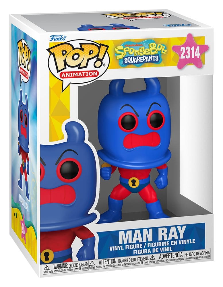 SpongeBob Schwammkopf POP! Animation Vinyl Figur Man Ray 9 cm