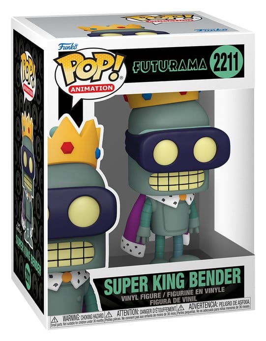 Futurama Pop! Animation Vinyl Figur Super King Bender 9 cm