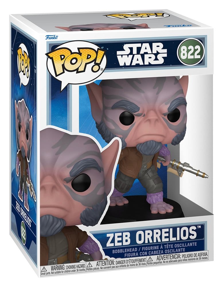 Star Wars: The Mandalorian and Grogu POP! Vinyl Wackelkopf-Figur Zeb Orrelios 9 cm