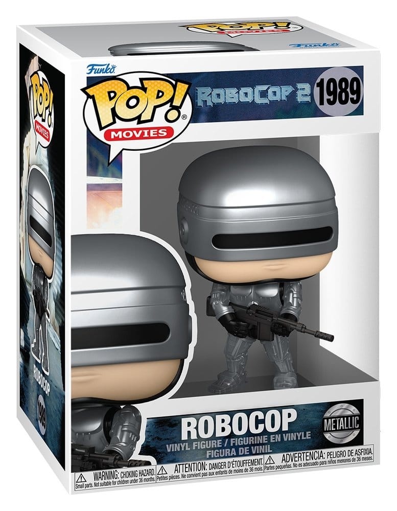 Robocop POP! Movies Vinyl Figuren Robocop (Metallic) with Chase 9 cm Sortiment (6)