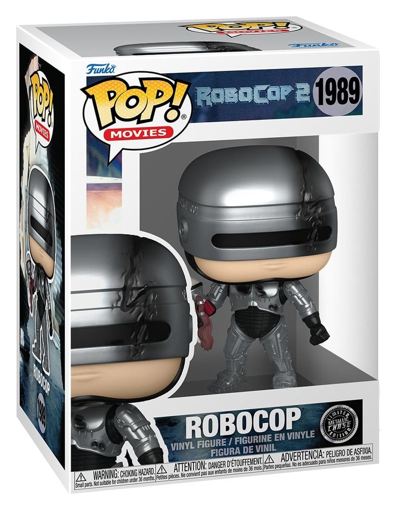 Robocop POP! Movies Vinyl Figuren Robocop (Metallic) with Chase 9 cm Sortiment (6)