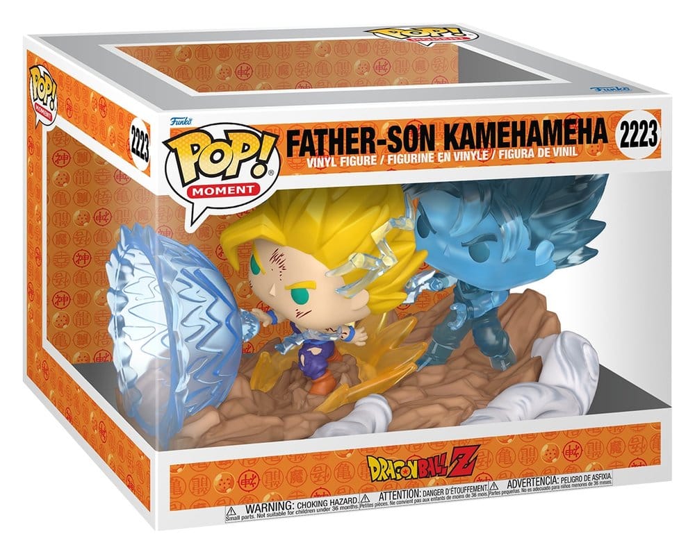 Dragon Ball Z POP Moments Vinyl Figuren Father-Son Kamehameha 9 cm