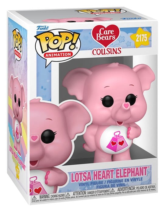 Die Glücksbärchies POP! Animation Vinyl Figur Lotsa Heart Elephant 9 cm
