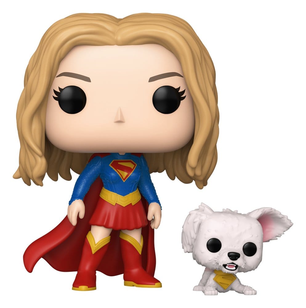 Supergirl (2026) POP! Heroes Vinyl Figur Supergirl with Puppy Krypto 9 cm