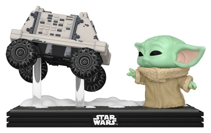 Star Wars: The Mandalorian and Grogu POP! Moment Vinyl Figuren Grogu with Polar Mouse Droid 9 cm