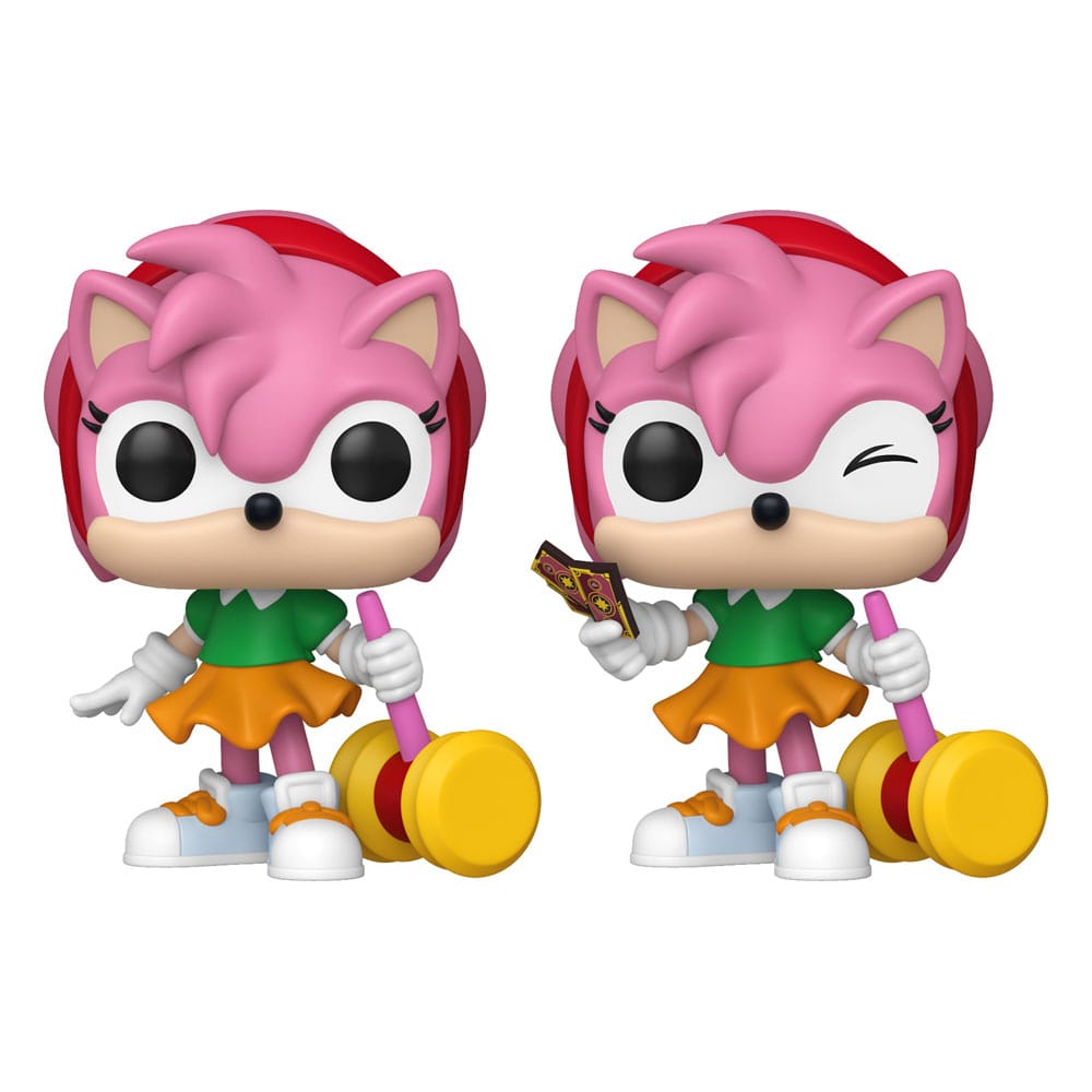 Sonic - The Hedgehog POP! Games Vinyl Figuren Amy Rose with Piko Hammer with Chase 9 cm Sortiment (6)