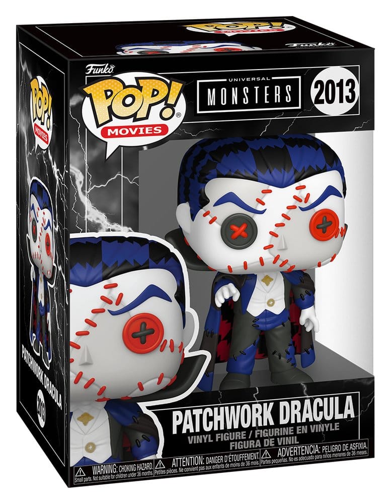 Universal Monsters Patchwork POP! Movies Vinyl Figur Dracula 9 cm