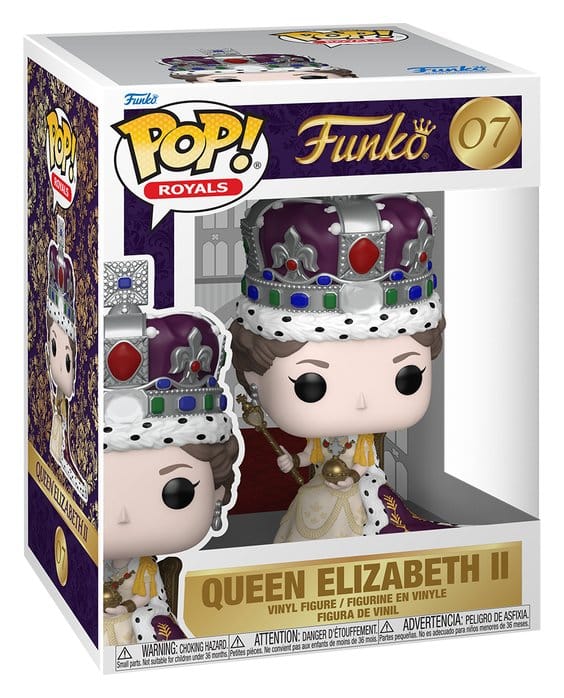 Queen Elizabeth II POP! Premium Vinyl Figur 100th- Queen Elizabeth II (Coronation) 9 cm