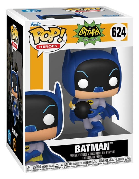 Batman 66 POP! Heroes Vinyl Figur Batman with Bomb 9 cm