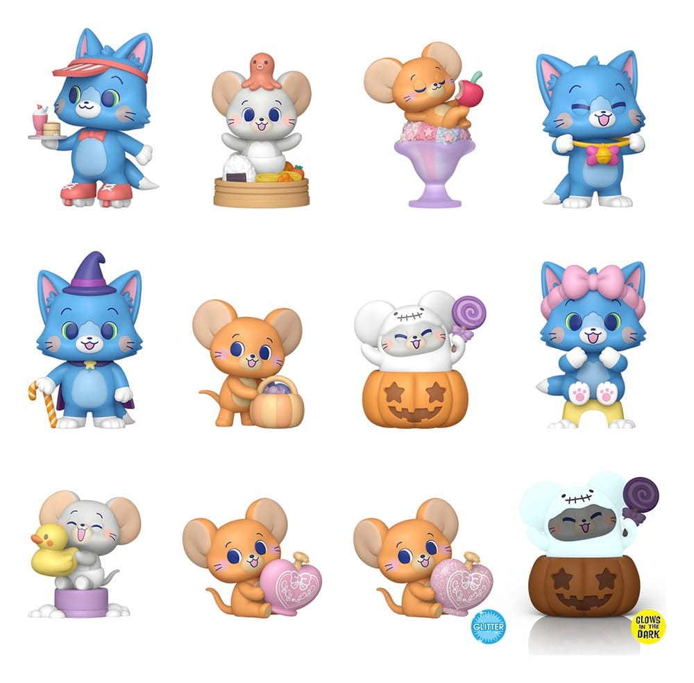 Tom & Jerry Gokko Mystery Minis Minifiguren 5 cm Display (12)