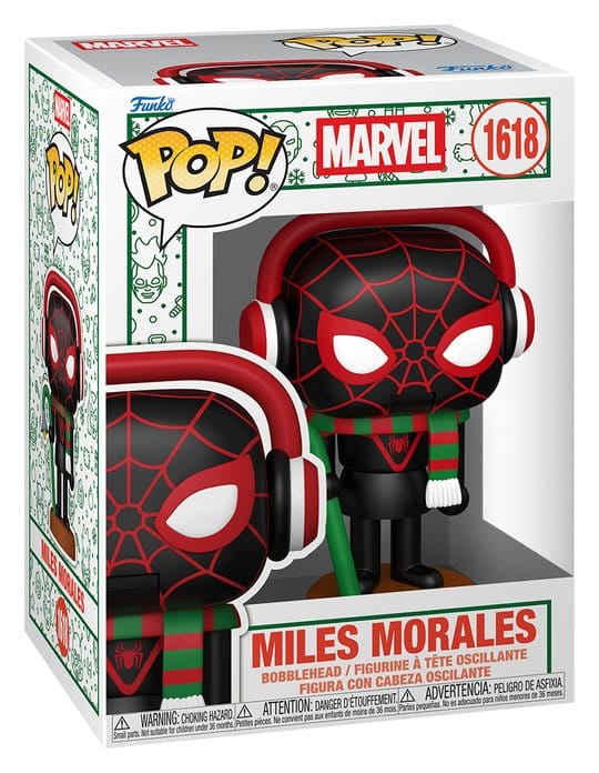 Marvel POP! Vinyl Figur : Holiday S6- Miles(NTKR) 9 cm