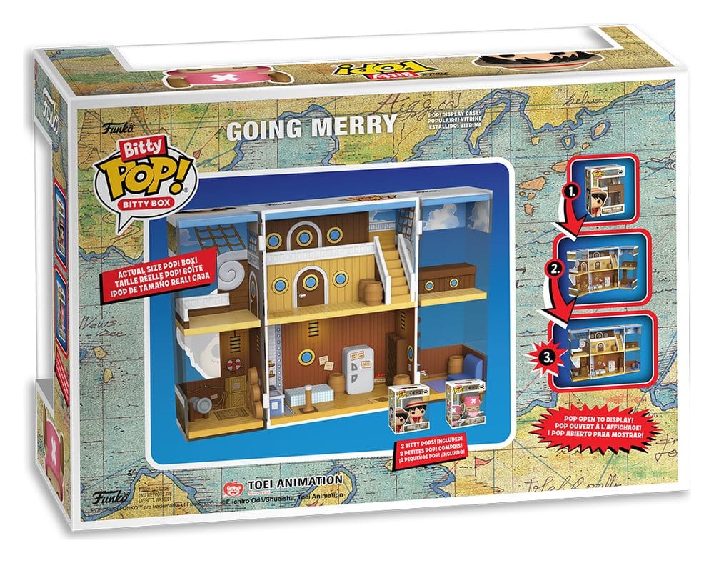 One Piece Bitty POP! Bitty Box Display mit 2 Vinyl Figuren Going Merry