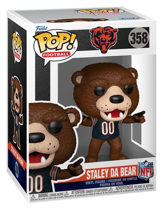 NFL POP! Vinyl Figur Mascots: Bears- Staley 9 cm