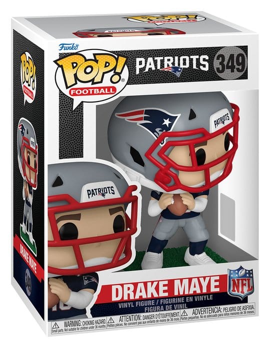 NFL POP! Vinyl Figur Drake Maye 9 cm