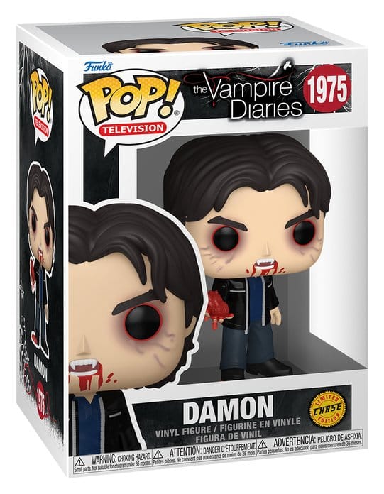 Vampire Diaries POP! Animation Vinyl Figuren Damon w/Chase 9 cm Sortiment (6)