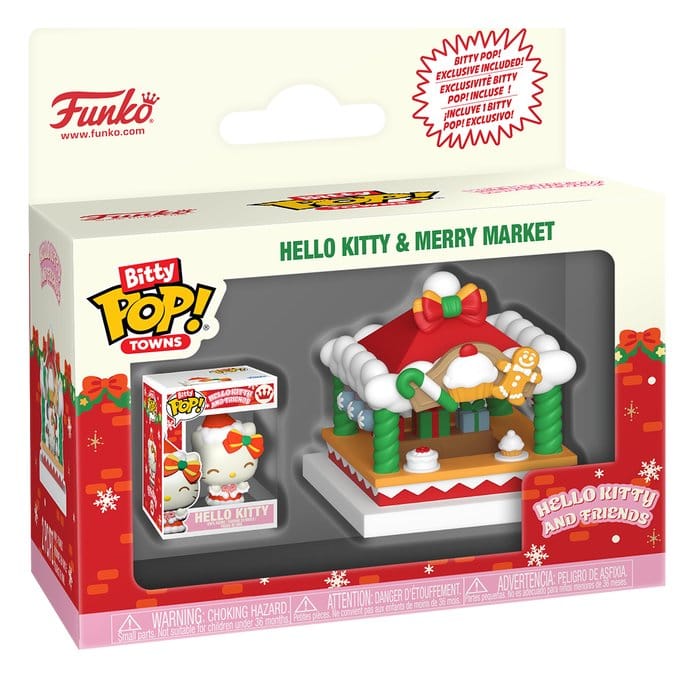 Hello Kitty Bitty POP! Towns Vinyl Figur Holiday- Merry Market