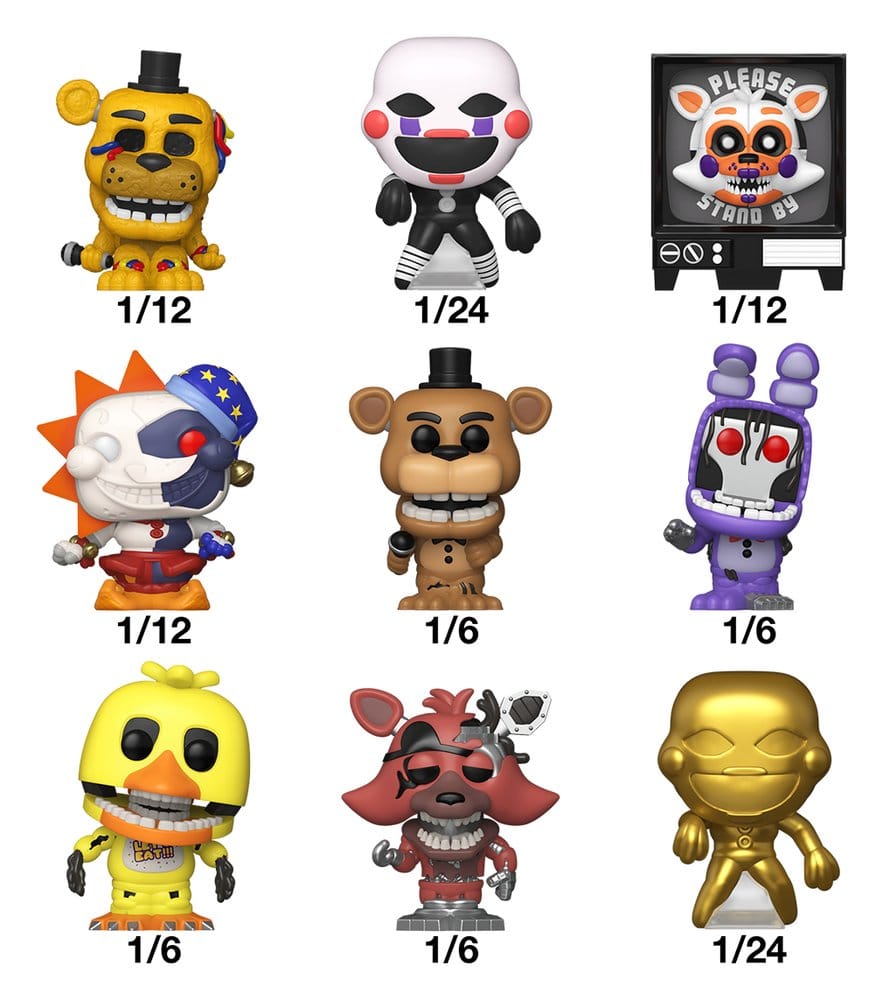 Five Nights at Freddy's Bitty POP! Singles Sortiment (24) 2 cm