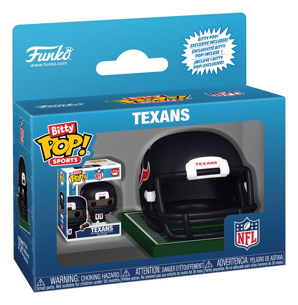 NFL Bitty POP! Helmets Vinyl Figuren AFC Series 1 Sortiment (12)
