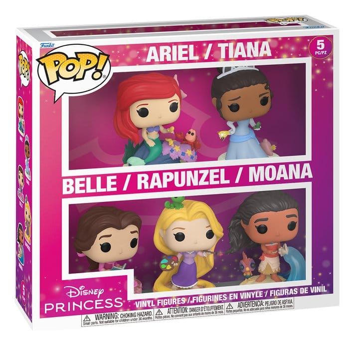 Disney POP! Animation Vinyl Figuren 5er-Pack Disney Princess 9 cm