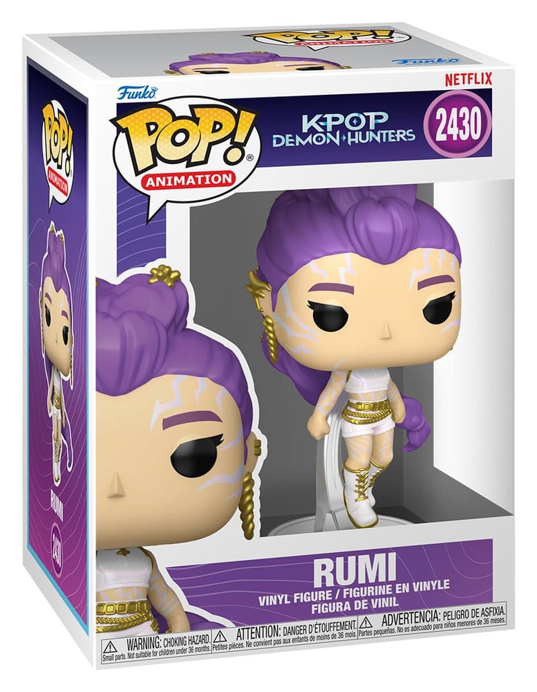 KPop Demon Hunters POP! Animation Vinyl Figuren Rumi with Chase (Glow) 9 cm Sortiment (6)