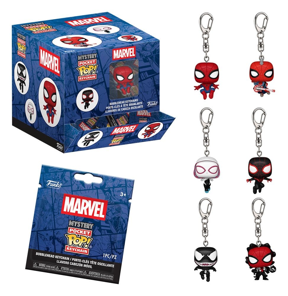 Spider-Man Pocket POP! Schlüsselanhänger Blind Box Sortiment (12)