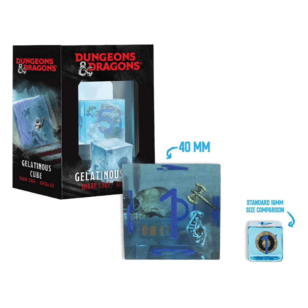 Dungeons & Dragons Jumbo Würfel Gelatinous Cube 4 cm