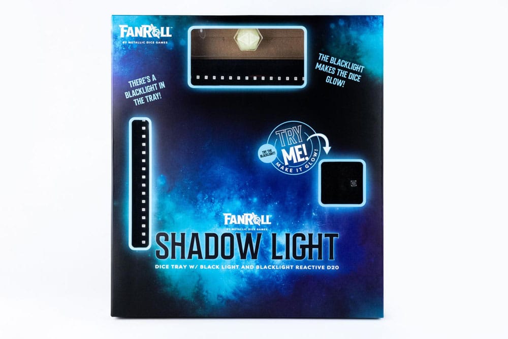 FanRoll Shadowlight Faltbarer Blacklight Würfelteller Black