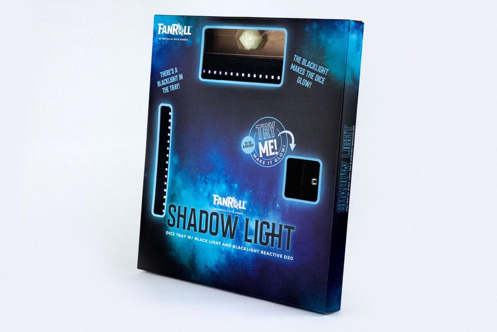 FanRoll Shadowlight Faltbarer Blacklight Würfelteller Black