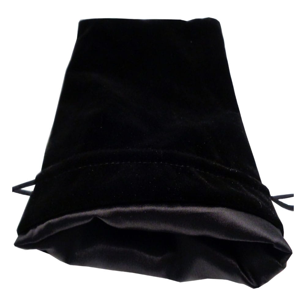FanRoll Würfelbeutel Velvet Black with Black Satin Large