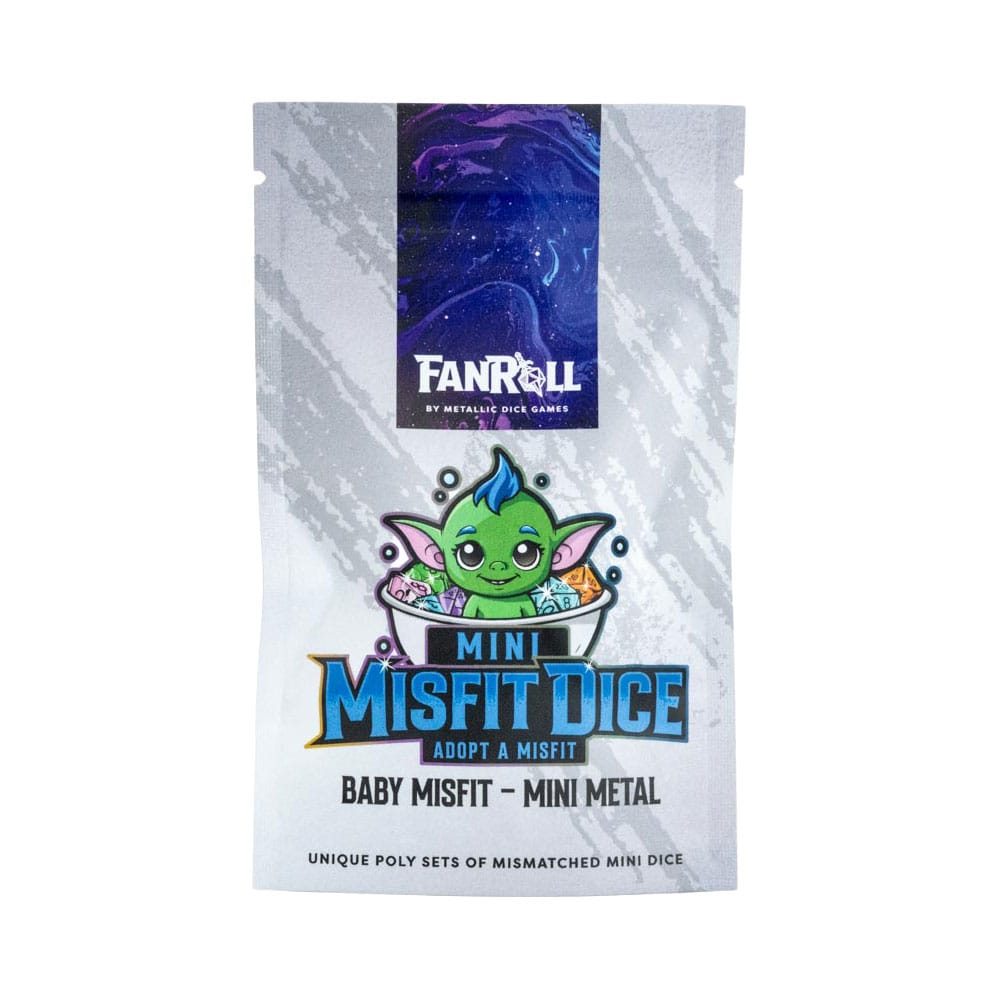 Misfit Adopt a Misfit Mini Würfel Set Blind Bag Display Baby Misfit - Mini Metal Sortiment (12)