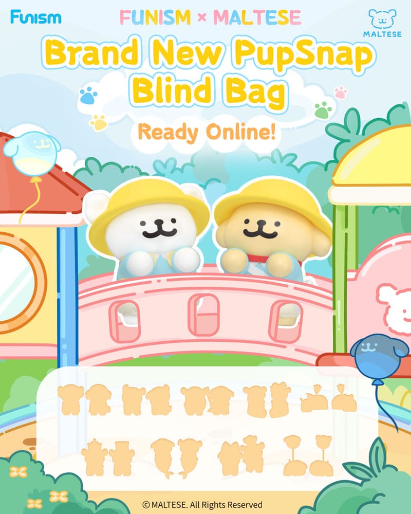 Maltese PupSnap Blind Bag Minifiguren 3 cm Sortiment (16)