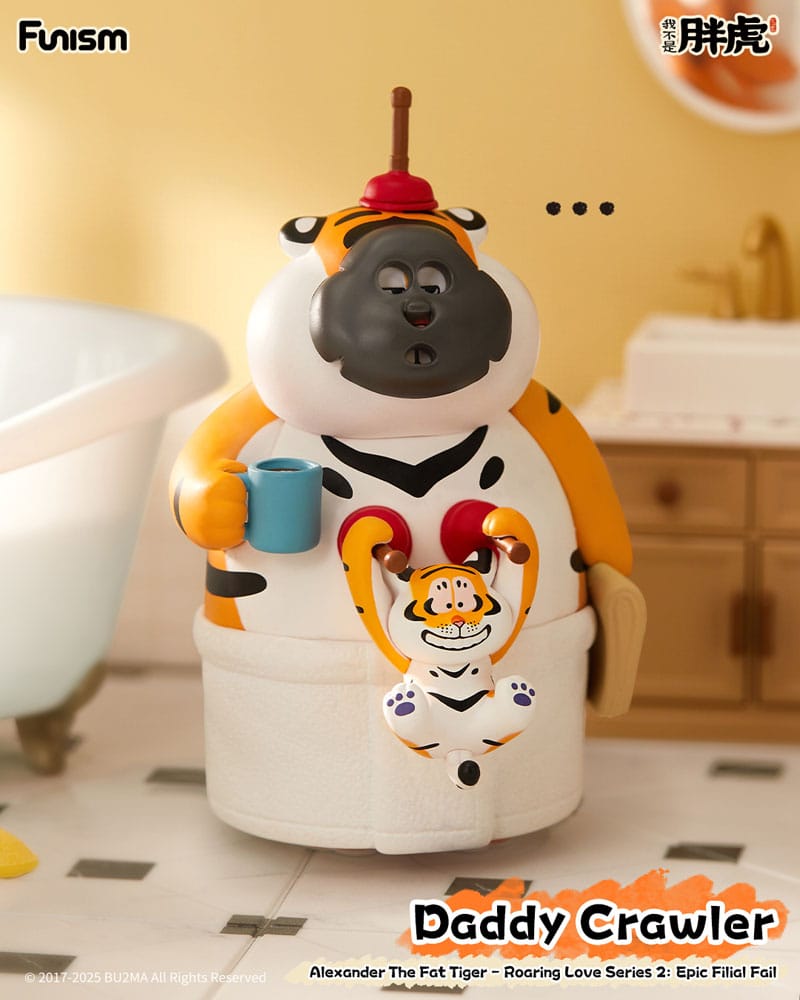 Alexander The Fat Tiger Blind Box Minifiguren Roaring Love Series 2: Epic Filial Fabil 7 cm Display (8)