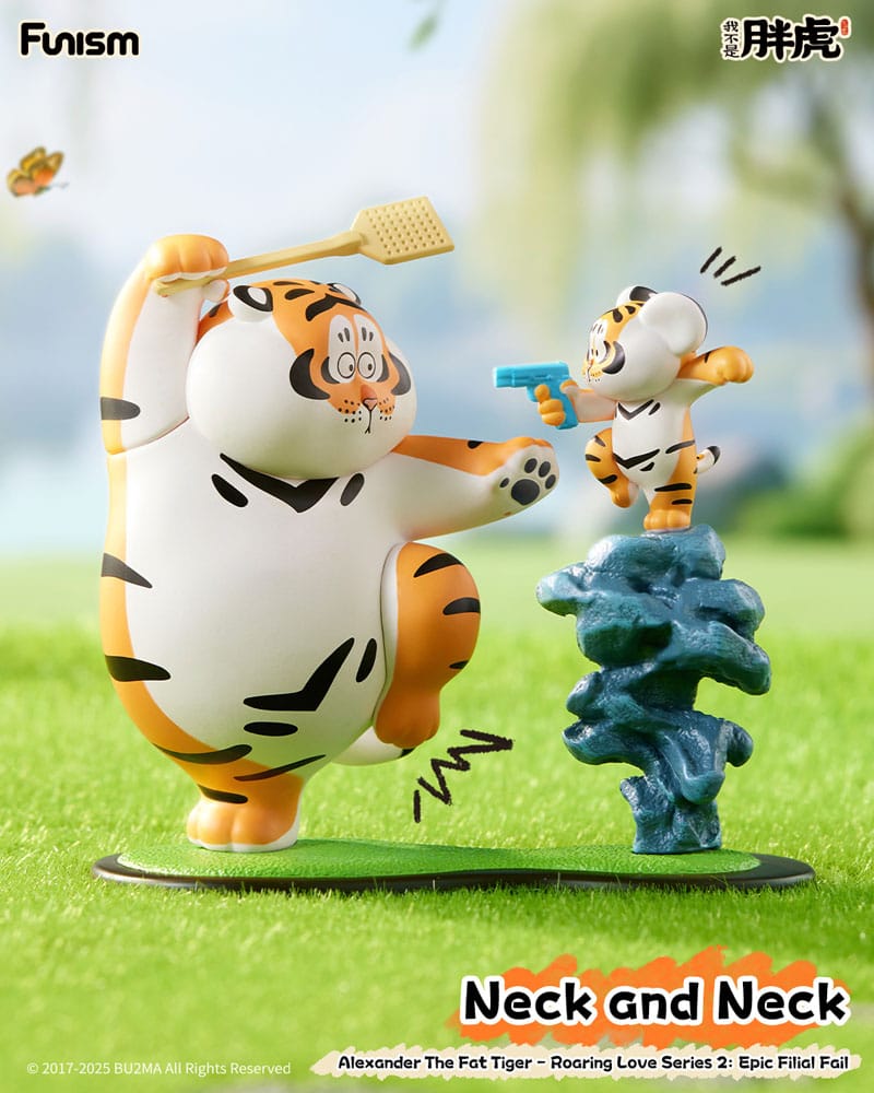 Alexander The Fat Tiger Blind Box Minifiguren Roaring Love Series 2: Epic Filial Fabil 7 cm Display (8)