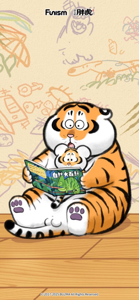 Alexander The Fat Tiger Blind Box Minifiguren Roaring Love Series 2: Epic Filial Fabil 7 cm Display (8)