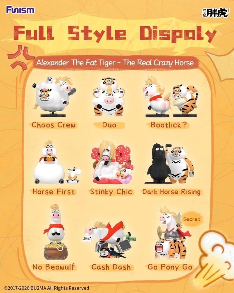 Alexander The Fat Tiger Blind Box Minifiguren The Real Crazy Horse Display (8)
