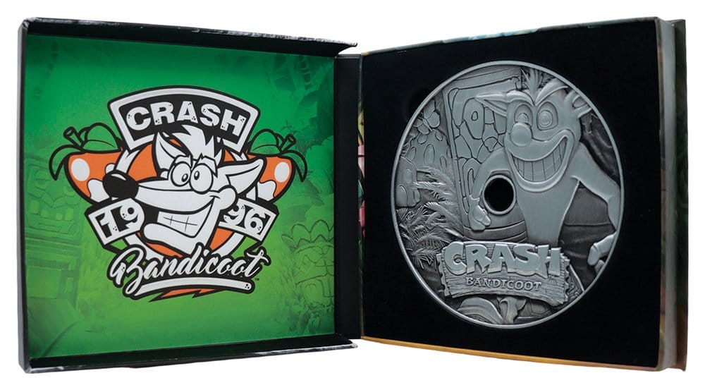 Crash Bandicoot Replik Metal CD-ROM Collectible Limited Edition 11 cm