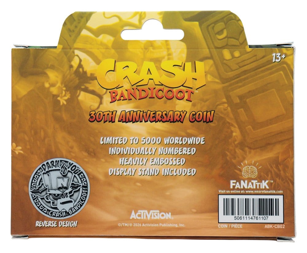 Crash Bandicoot Sammelmünze Presentation Limited Edition