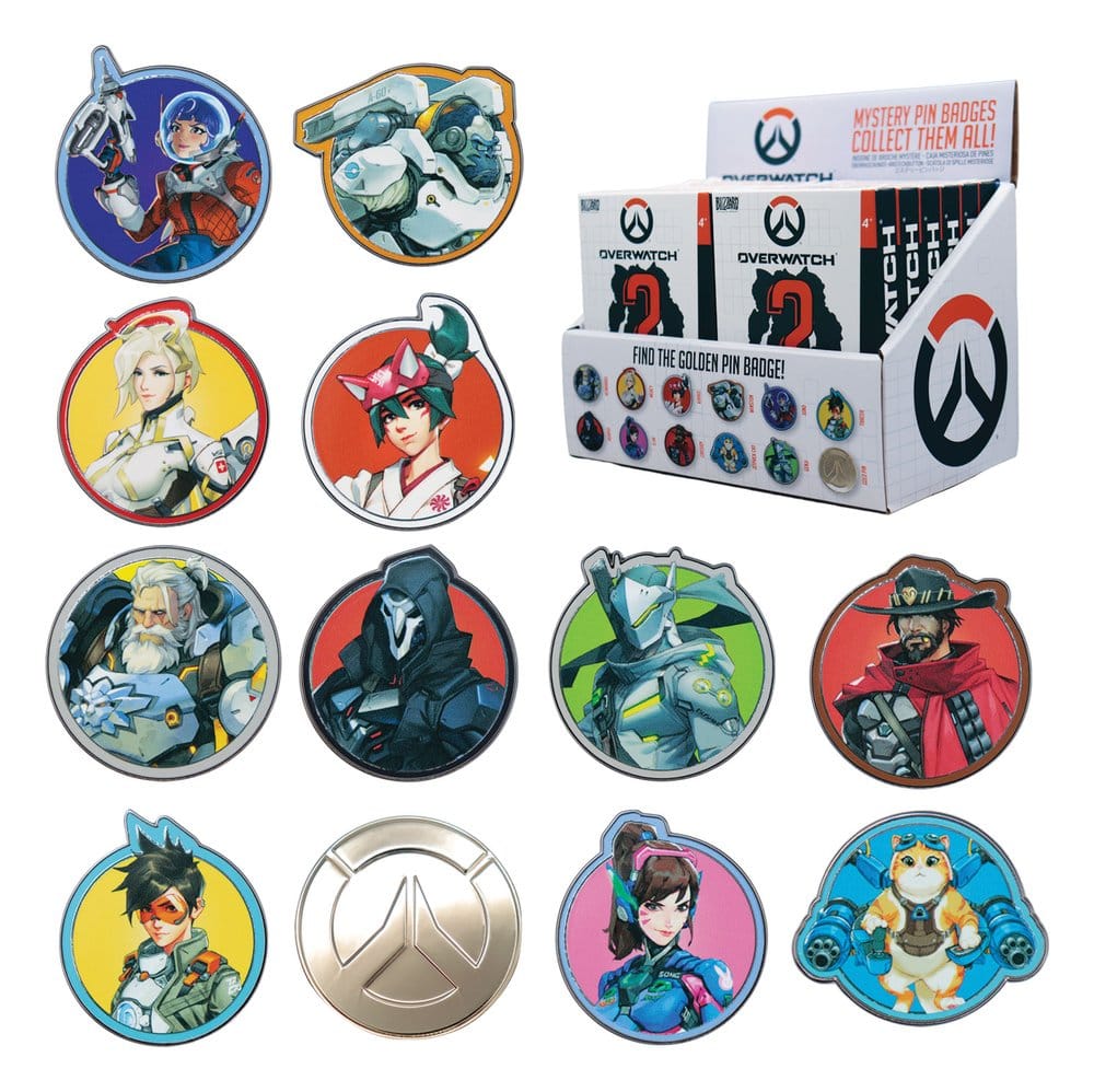 Overwatch Mystery Ansteck-Pins Blind Box Sortiment (12)
