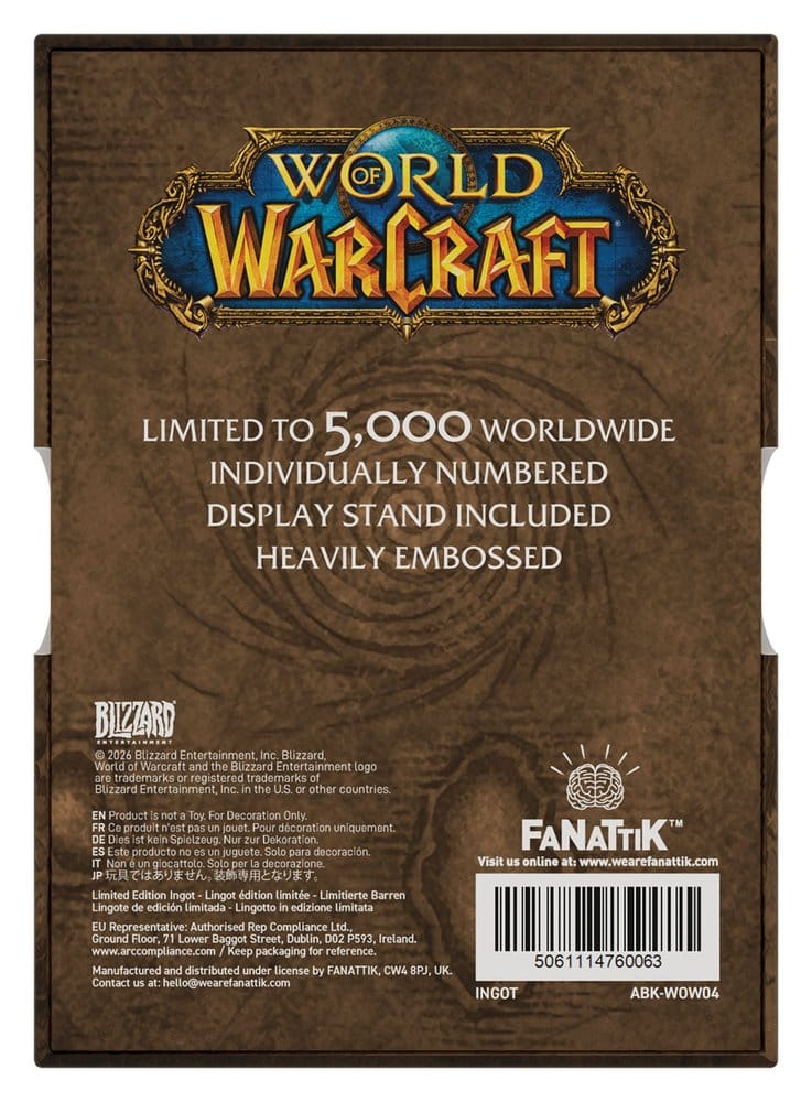 World of Warcraft Metallbarren Cover Limited Edition