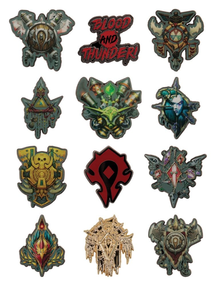 World of Warcraft Mystery Ansteck-Pins Horde Blind Box Display (12)