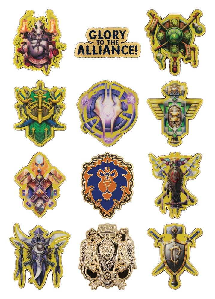 World of Warcraft Alliance Ansteck-Pins Blind Box Display (12)
