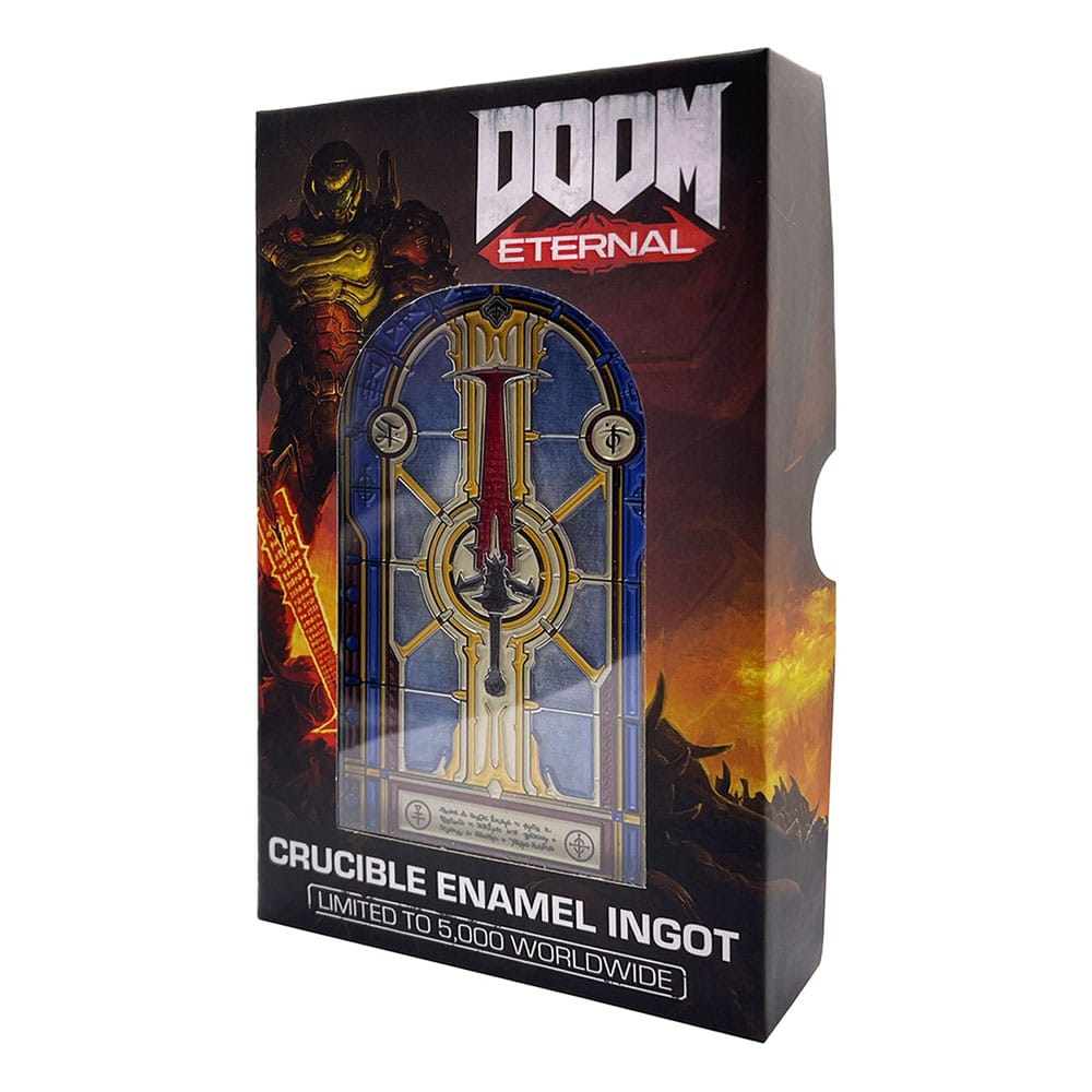 Doom Metallbarren Crucible Sword Stained Glass Limited Edition