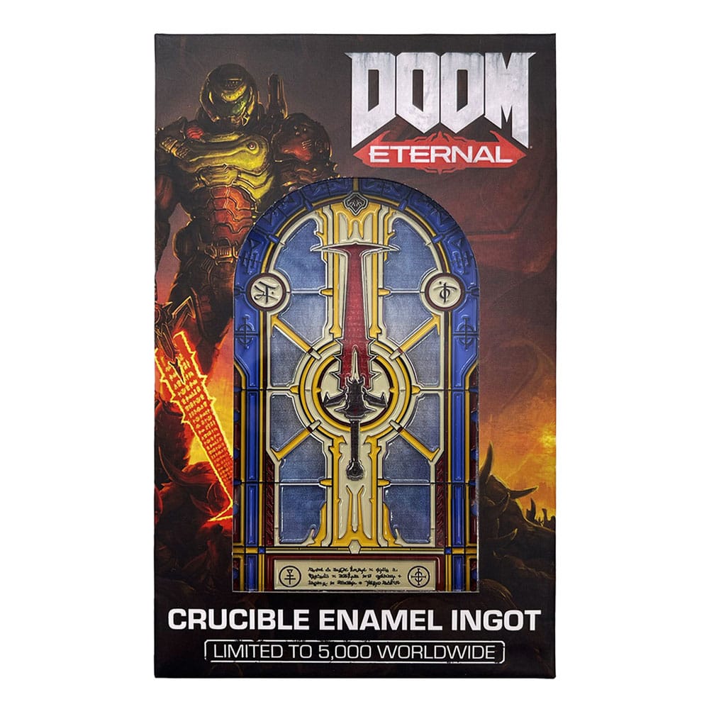 Doom Metallbarren Crucible Sword Stained Glass Limited Edition
