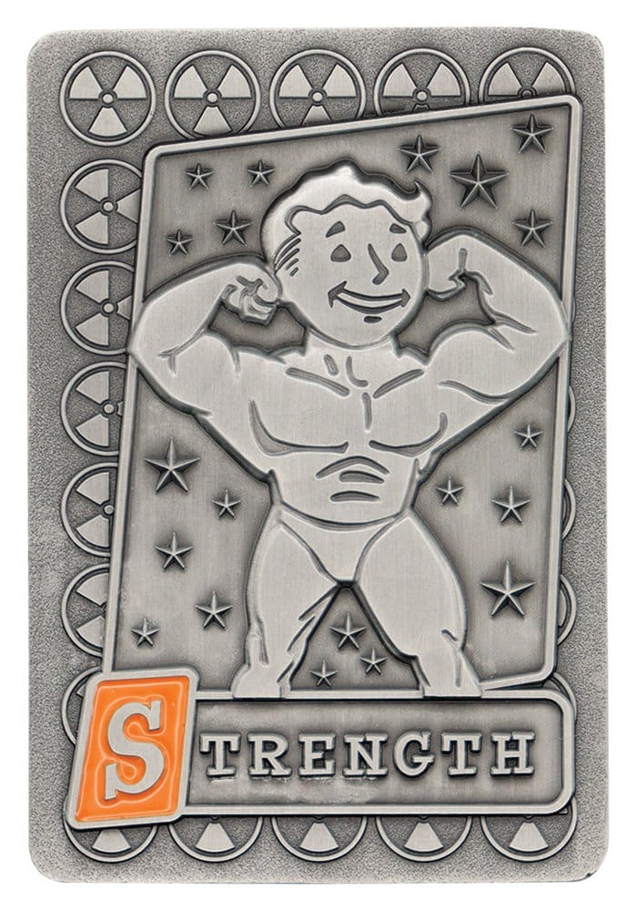 Fallout Metallbarren mit Album S.P.E.C.I.A.L. Perk Card Collector’s Album